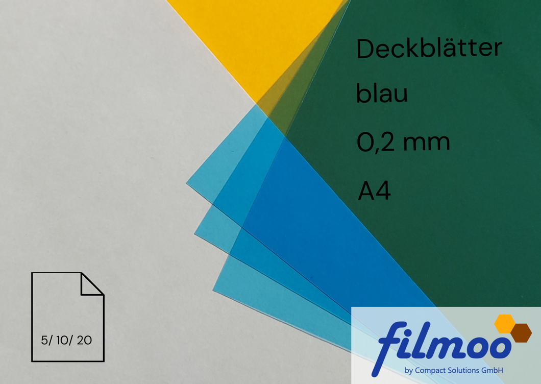 Deckblätter | A4 | 0,2 mm | blau