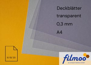 Deckblätter | A4 | 0,3 mm | transparent