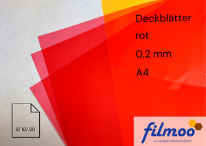 Deckblätter | A4 | 0,2 mm | rot