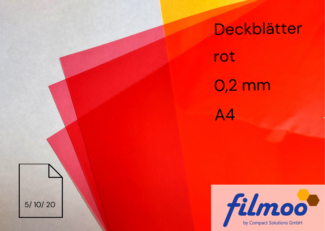 Deckblätter | A4 | 0,2 mm | rot